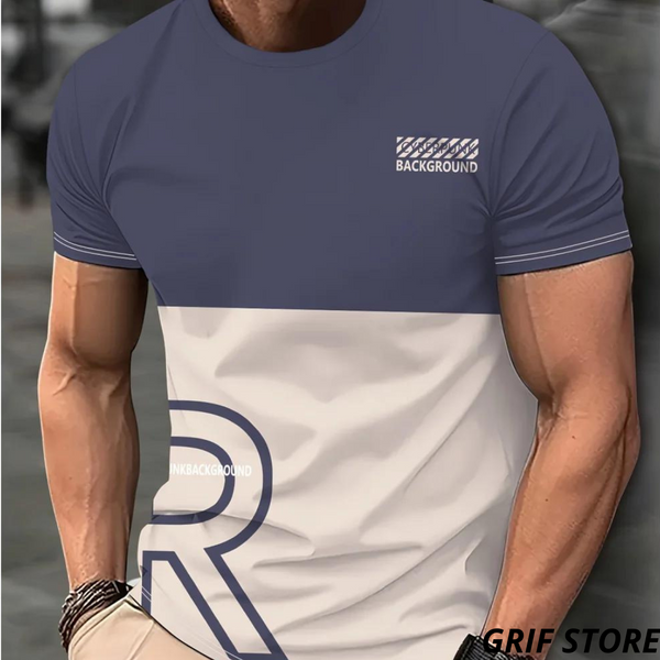 Camisetas-Modelo-Estampado-3D-Azul-branco